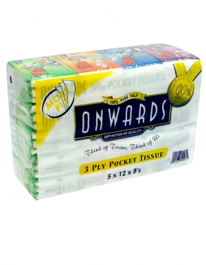 Onwards - Tom & Jerry Packet Tissue<br/>5 Tubes x 12 Packs x 8 Sheets x 3 ply