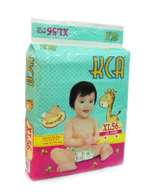KCA- Baby diapers (Mega pack) - XL56 (for babies 12-17kg)
